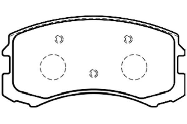 KAVO PARTS stabdžių trinkelių rinkinys, diskinis stabdys BP-5546